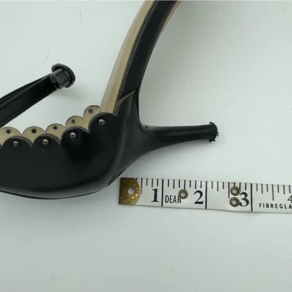 Coach Leather Monica Black Kitten Heel Sandal, Sz 7 - Picture 14 of 14